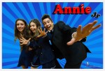 Annie Jr musical milano backstage trio