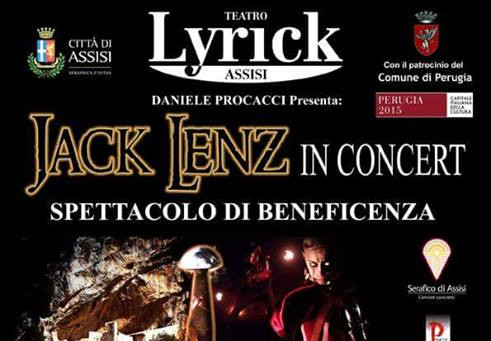 Jack Lenz in concert ad Assisi presenta il suo inedito musical
