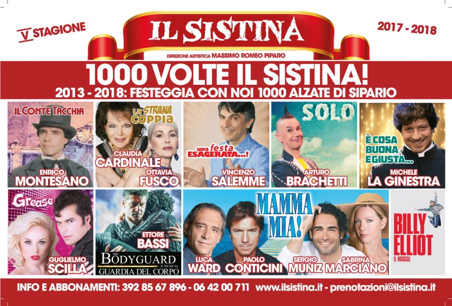 Teatro Sistina 2017–2018 la stagione stagione